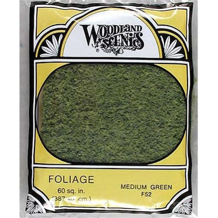 Woodland Scenics WOO52 Foliage; Medium Green